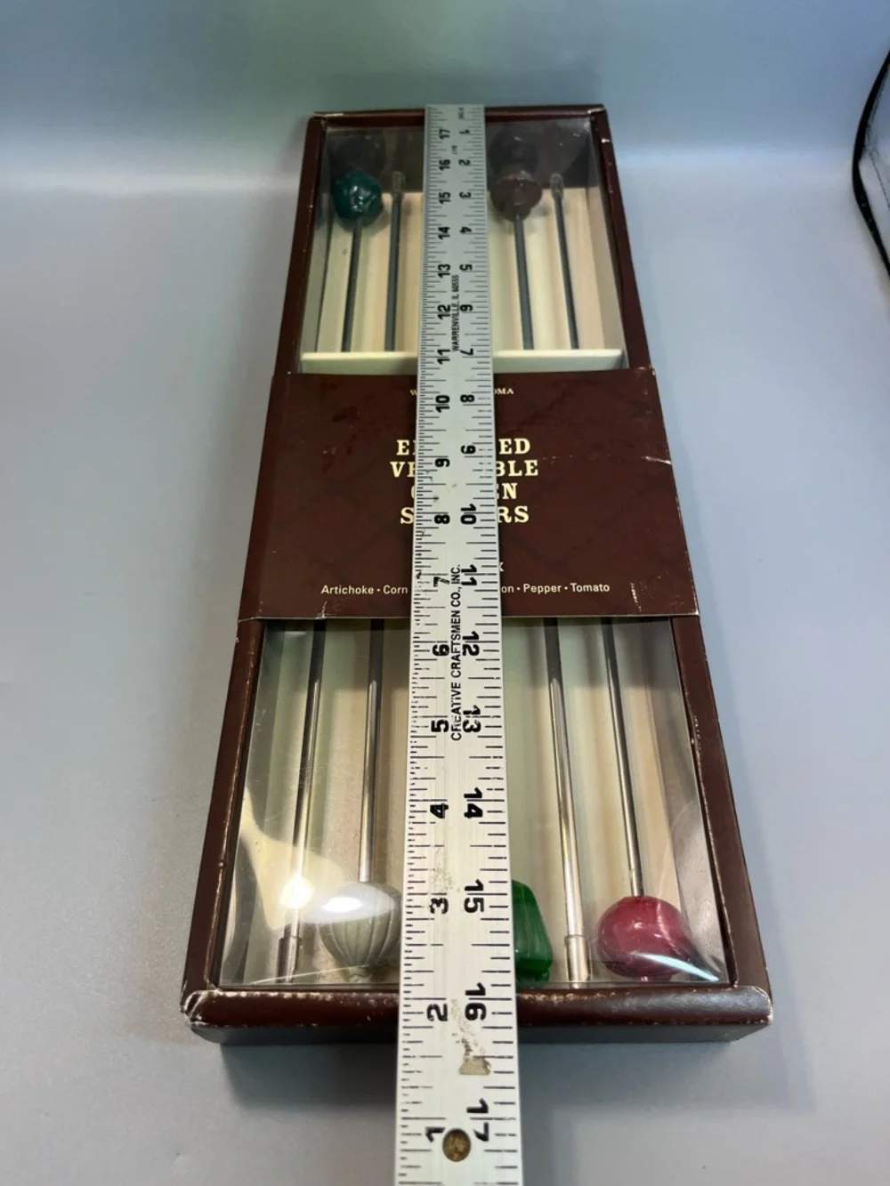 Williams-Sonoma Enameled Vegetable Garden Skewers Set Of 6 Unused Inbox